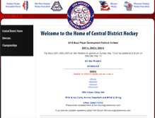 Tablet Screenshot of centraldistricthockey.org